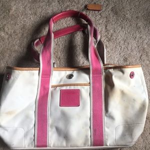 100% Authentic COACH pink and white purse